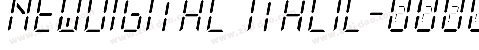 NewDigital Italic字体转换